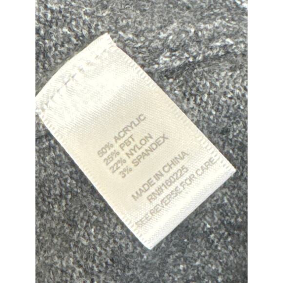New STITCHDROP Heather Gray Turtleneck Sweater Dress Kangaroo Pocket Women's M - Picture 12 of 13